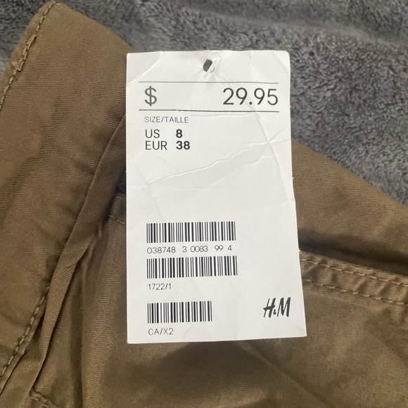 H&M Olive khaki pants 8x30 - Picture 4 of 4